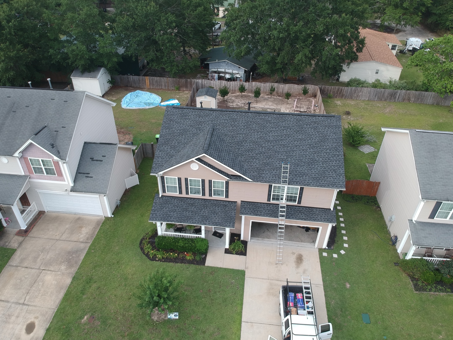 Completed roof replacement by United Roofing