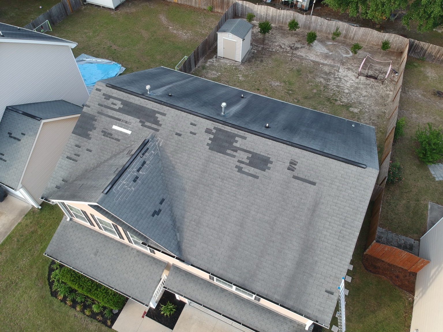 Roof before replacement by United Roofing